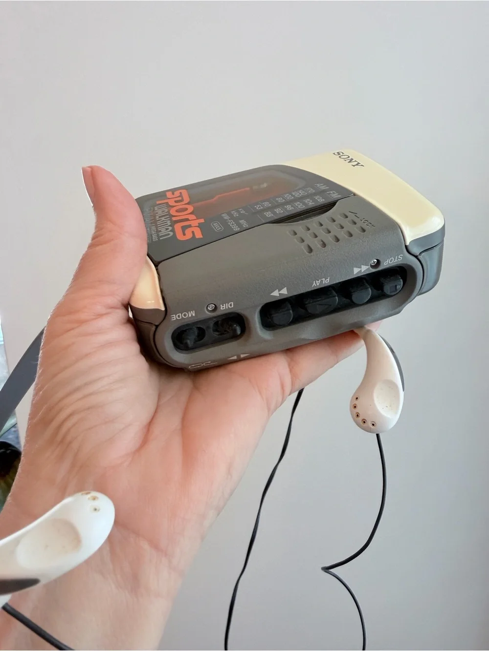 Vintage Sony Sports Walkman Cassette Player with Headphones